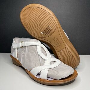Soul Naturalizer Solo Sandal White Smooth Women’s size 8